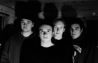hollowe band portrait, black and white