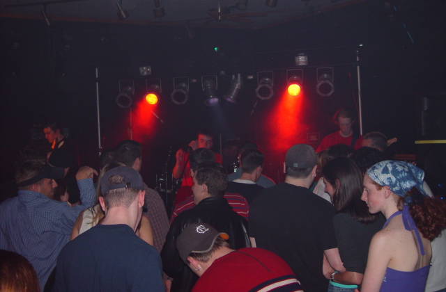 hollowe fans at Bleachers, April 16, 2002