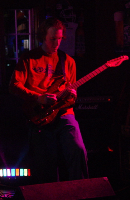 Dallas Sheppard of hollowe at Tombstone Saloon, April 26, 2002